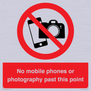 No mobile phones or photography past this point